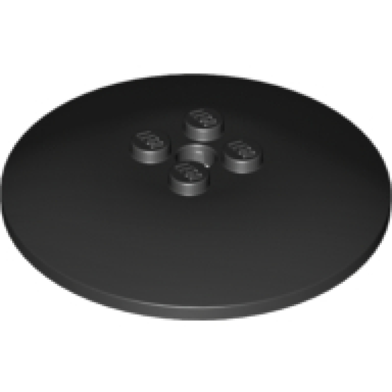 Schotel 6x6 omgekeerd (Radar) met dichte nop Black